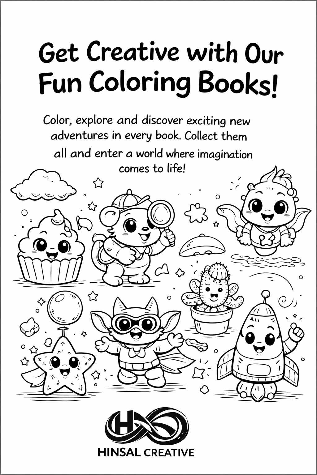 Cool Coloring Book for Kids – Printable PDF